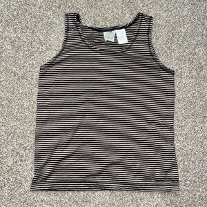 Ericka & Company - Black & tan striped tank